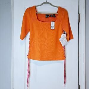 Vintage Deadstock Christine Rotelli Multicolor Braided Sweater